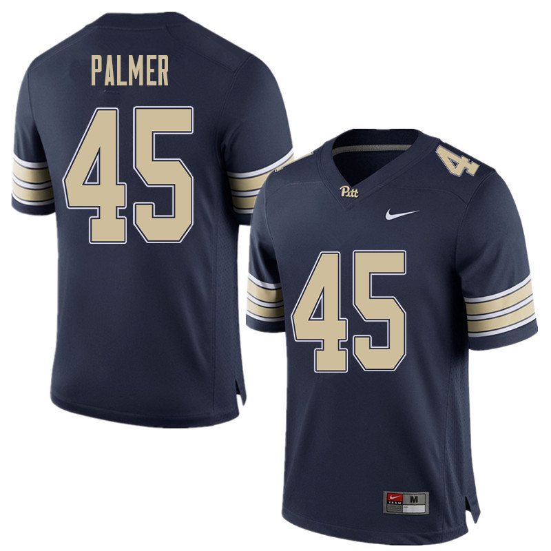 Men #45 Noah Palmer Pittsburgh Panthers College Football Jerseys Sale-Home Blue